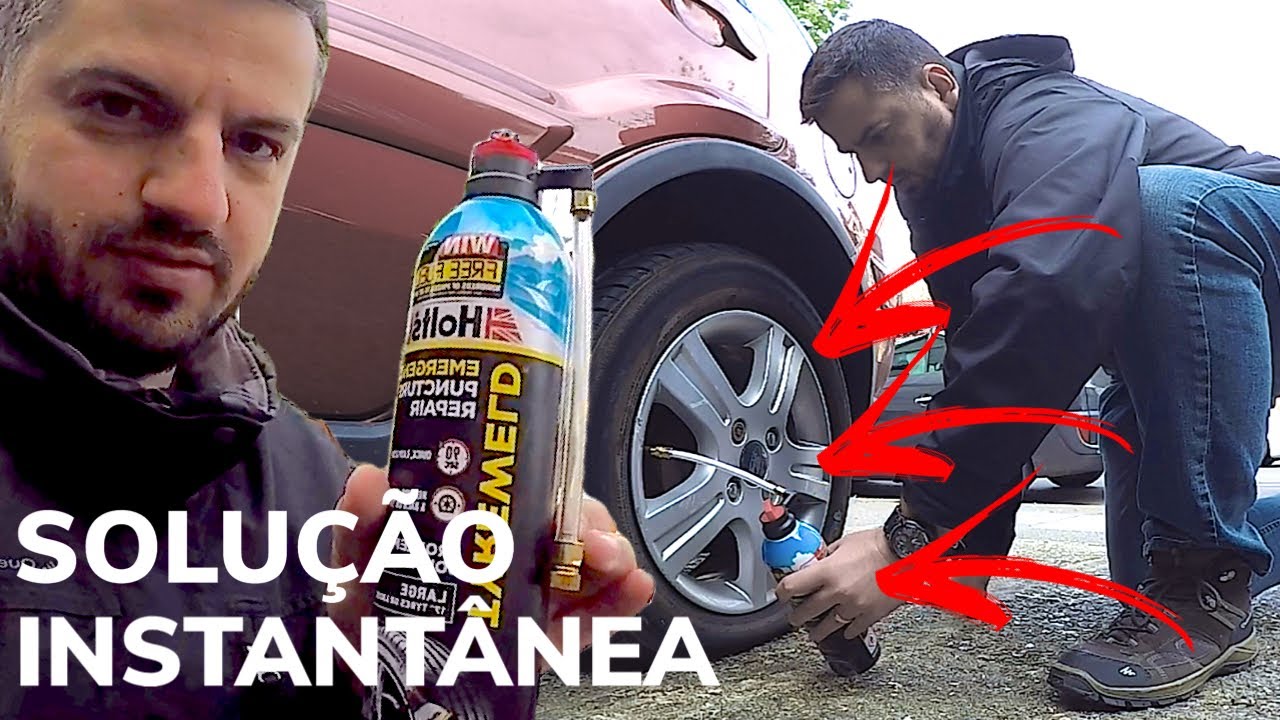 DEU RUIM!!! TESTANDO PRODUTO P/ PNEU FURADO.