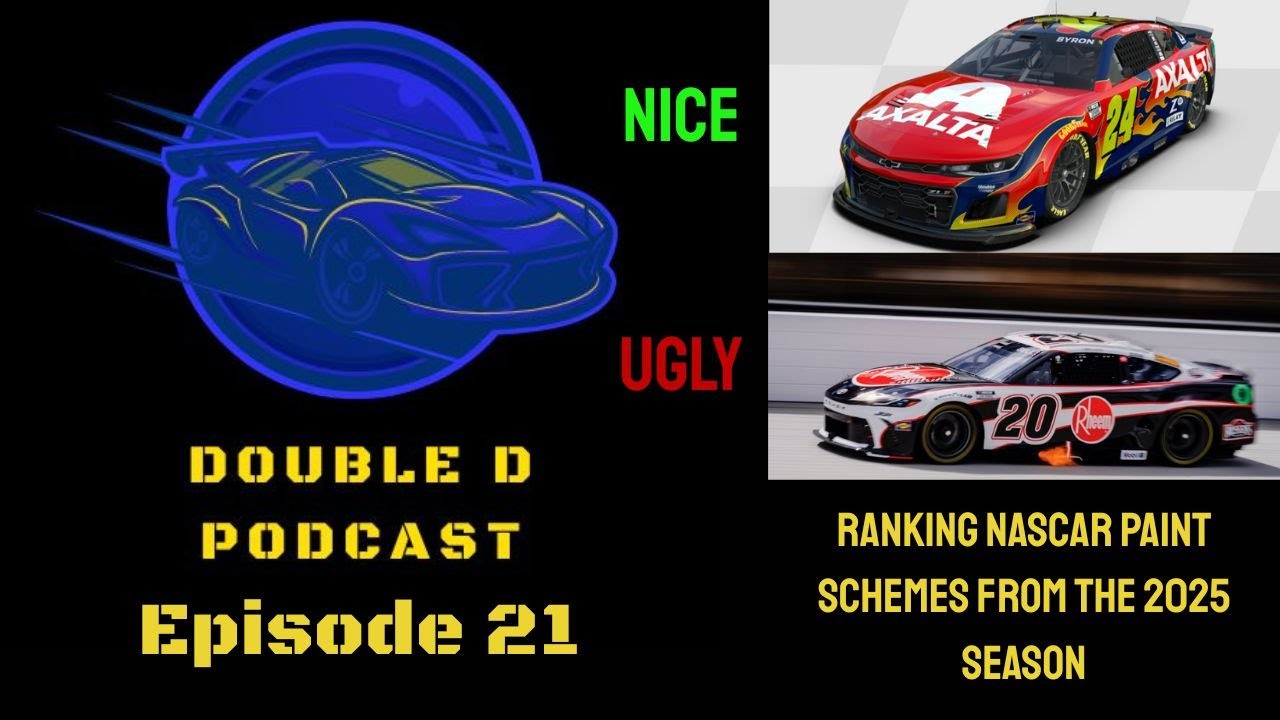 Рейтинг лучших и худших раскрасок болидов NASCAR 2025 года! Подкаст Double D: Эпизод 21
