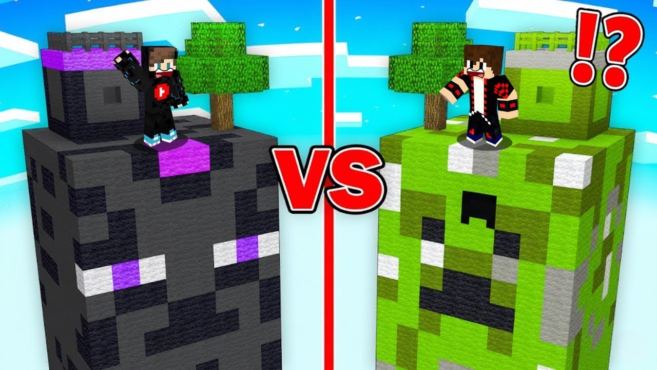 ماين كرافت : حـرب ابراج الوحوش ولكن برج الكريبر ضد برج الاندرمان !!؟ 🔥😱