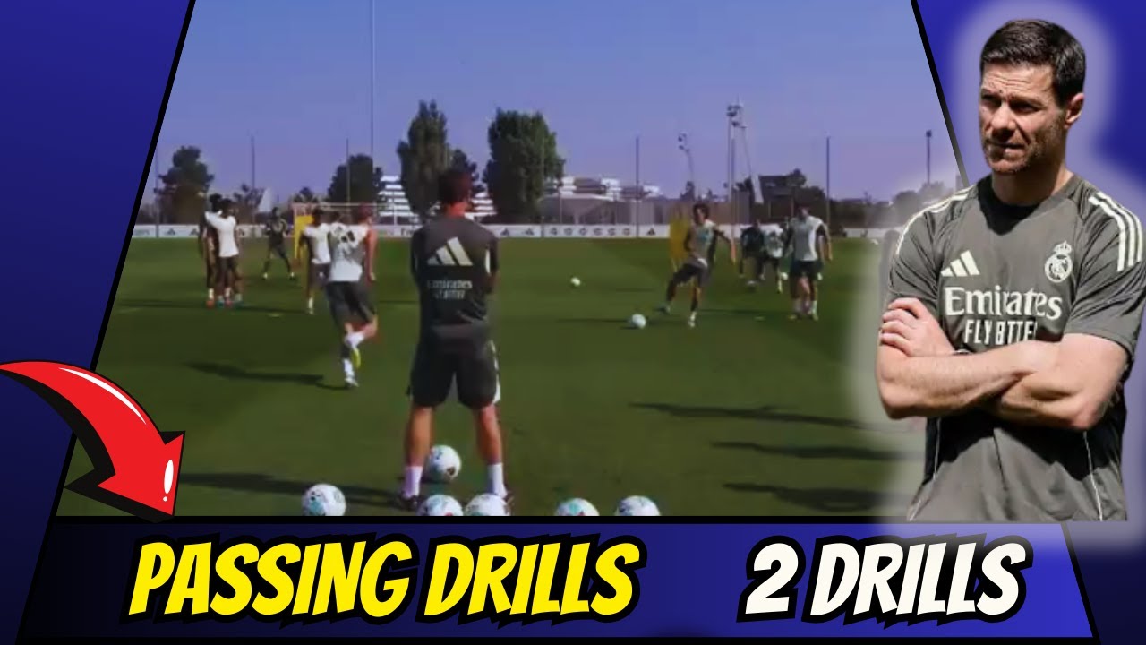 🔰High Intensity Passing Drills Warm Up by Xabi Alonso / 2 DRILLS
