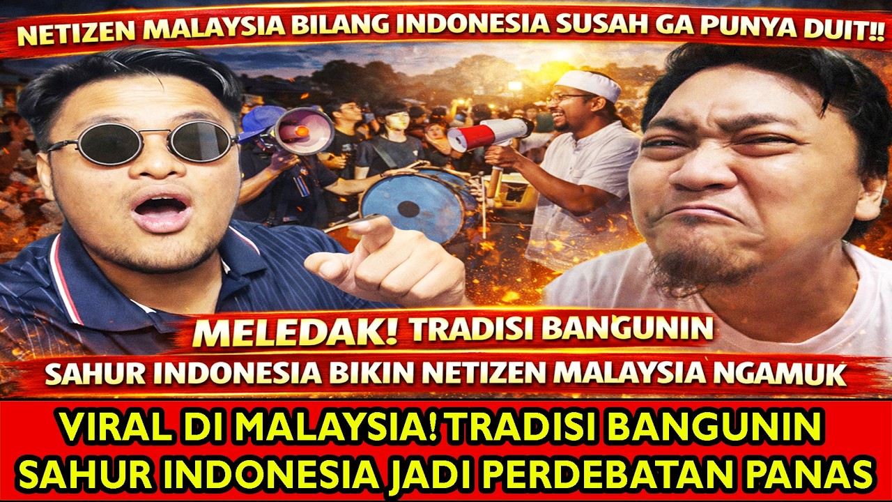 HEBOH! NETIZEN MALAYSIA MARAH LIHAT TRADISI SAHUR INDONESIA DIBAWA KE MALAYSIA | REACTION