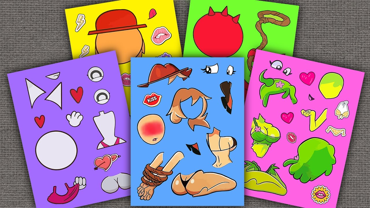 Incredibox Sprunki Sticker Book: The Charming Girl and the Boy Edition #incrediboxsprunki #diy