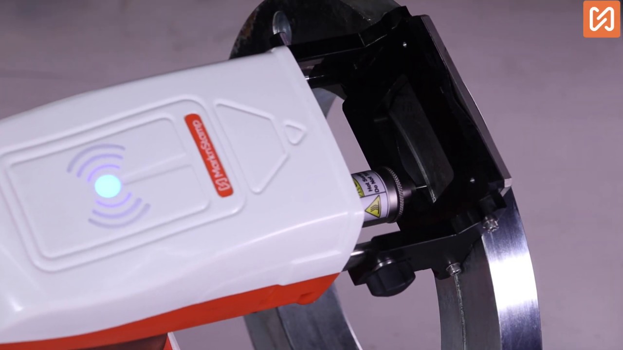 Marked on Face of Flange with MNSB-53 Machine | MarknStamp| Manufacturer of dot peen marking machine