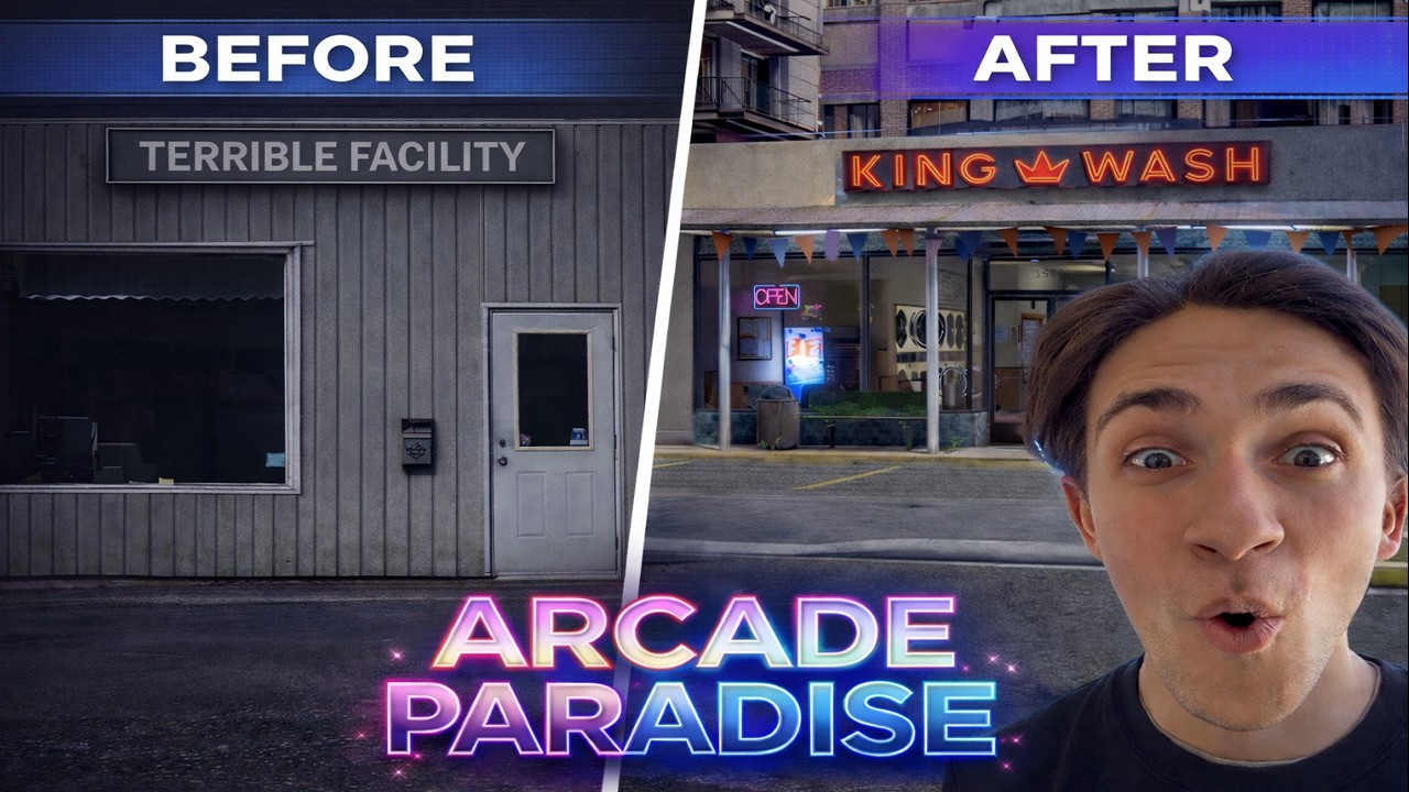 I'm turning a TERRIBLE Laundromat into an ARCADE PARADISE