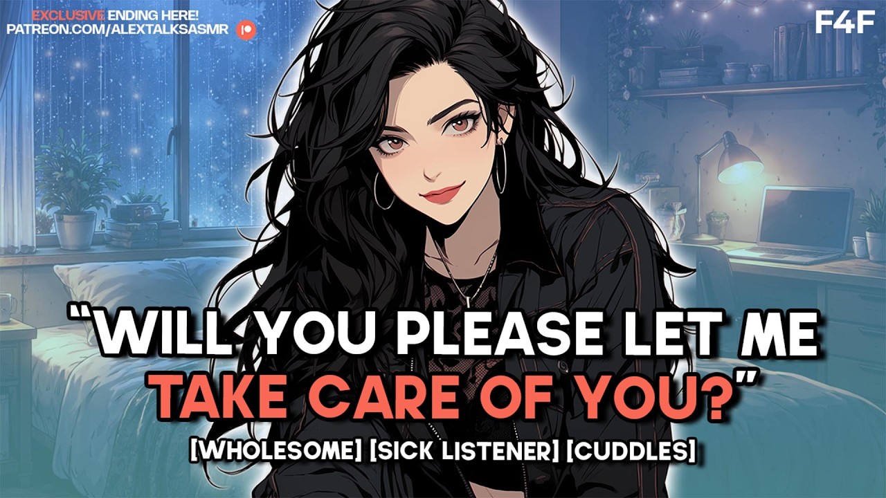 [F4F] Loving girlfriend takes care of you when you're sick [cuddling] [affirmations] [rain] ASMR GF