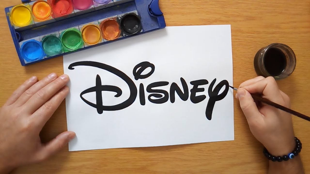 How to draw a Disney logo 2023