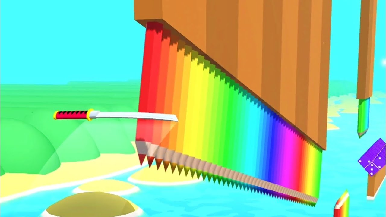 Flying Cut Game! Satisfying and Relaxing ASMR Slicing Video