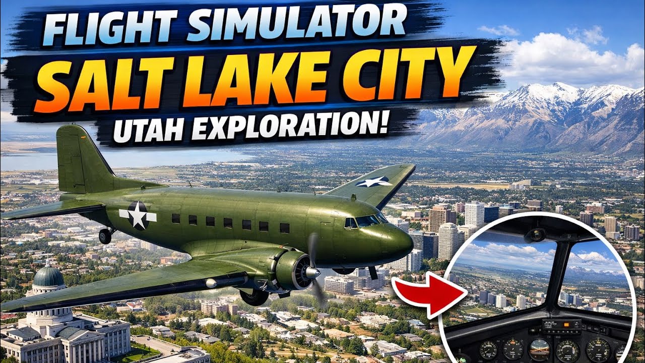 Flight Sim 2024 | Salt Lake City ✈ Skypark Airport Utah