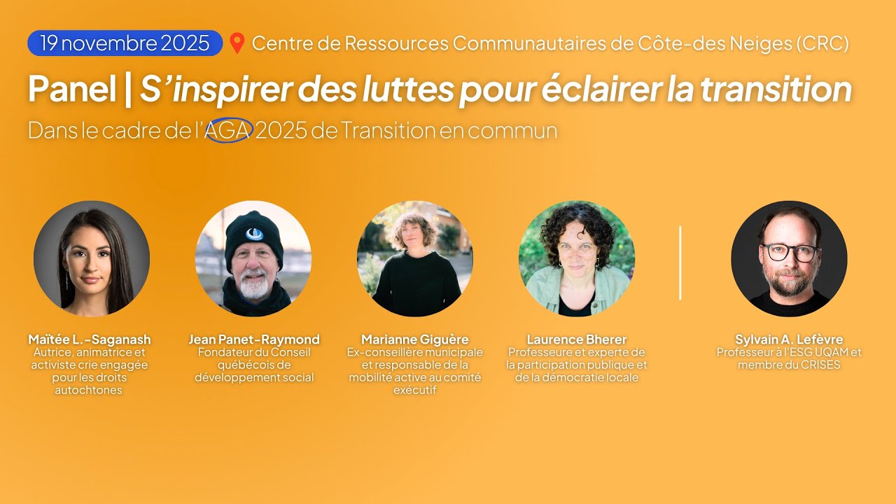 Panel « S'inspirer des luttes pour éclairer la transition » | AGA 2025