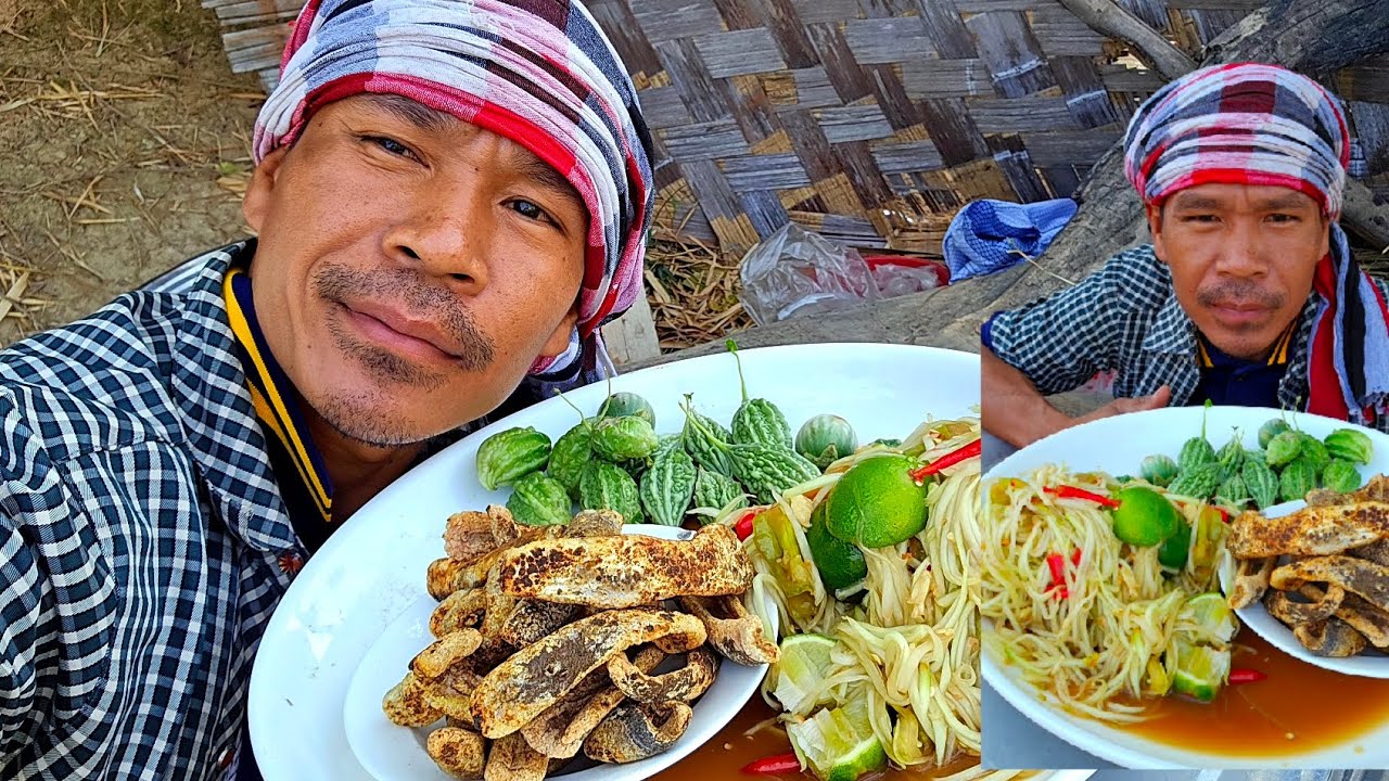 จี่หนังขั่วในบักขามตำบักหุ่ง - ຈີ່ຫນັງຂົ້ວໃນຂາມຕຳຫຸ່ງ #บัวไล