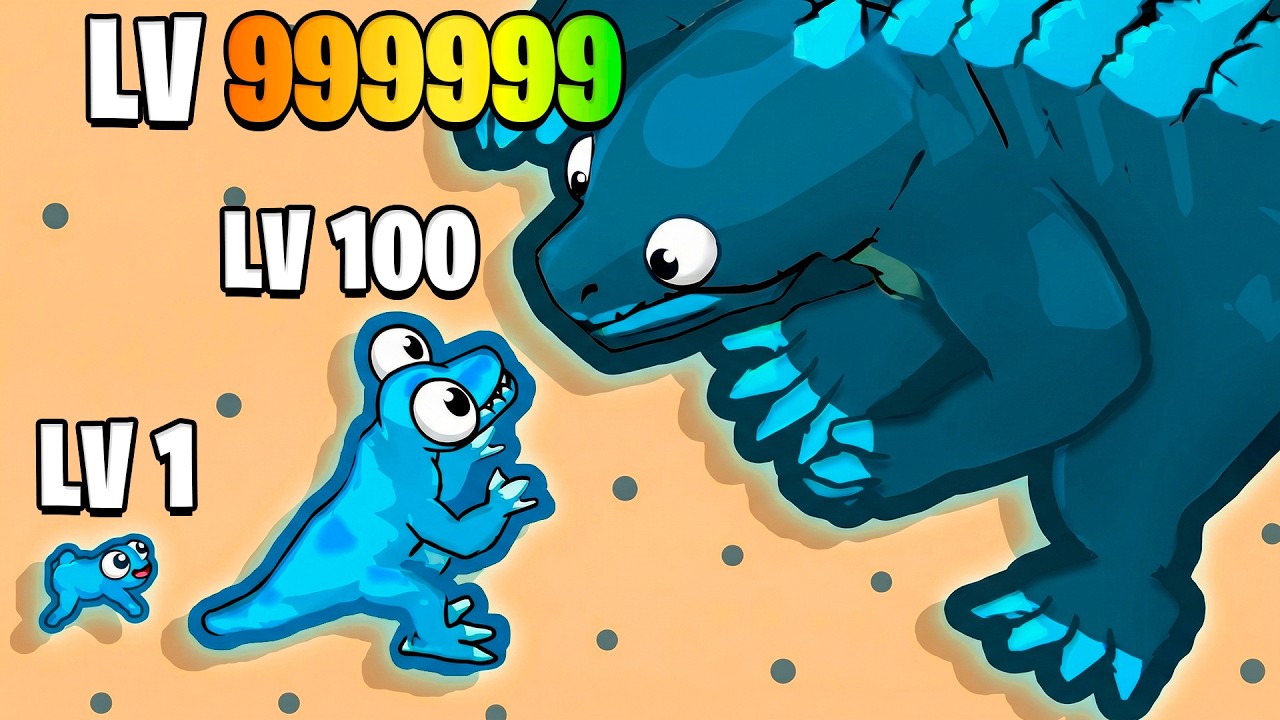 EVOLVE A BABY GODZILLA INTO A MAX LEVEL GODZILLA IN EAT TO EVOLVE!
