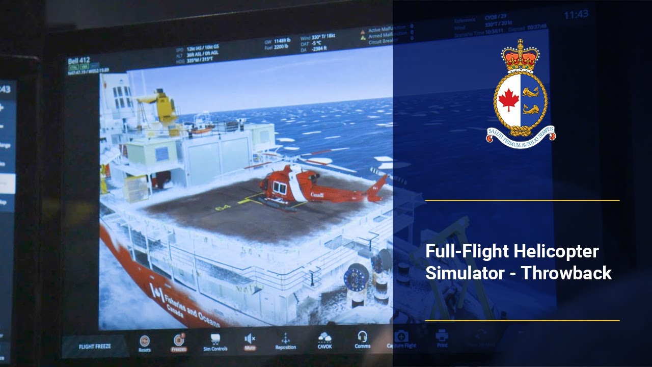 Full-Flight Helicopter Simulator - Throwback