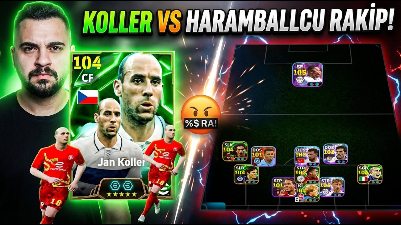 Haramballcu Rakip vs Koller! Rakiple K&uuml;f&uuml;rleştik! 🤬 eFootball Mobile 2026