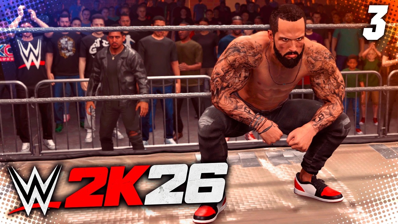 WWE 2K26 ПРОХОЖДЕНИЕ MyRISE #3 - НОВЫЙ ФИНИШЕР и БОЙ С КНОПКАМИ!!
