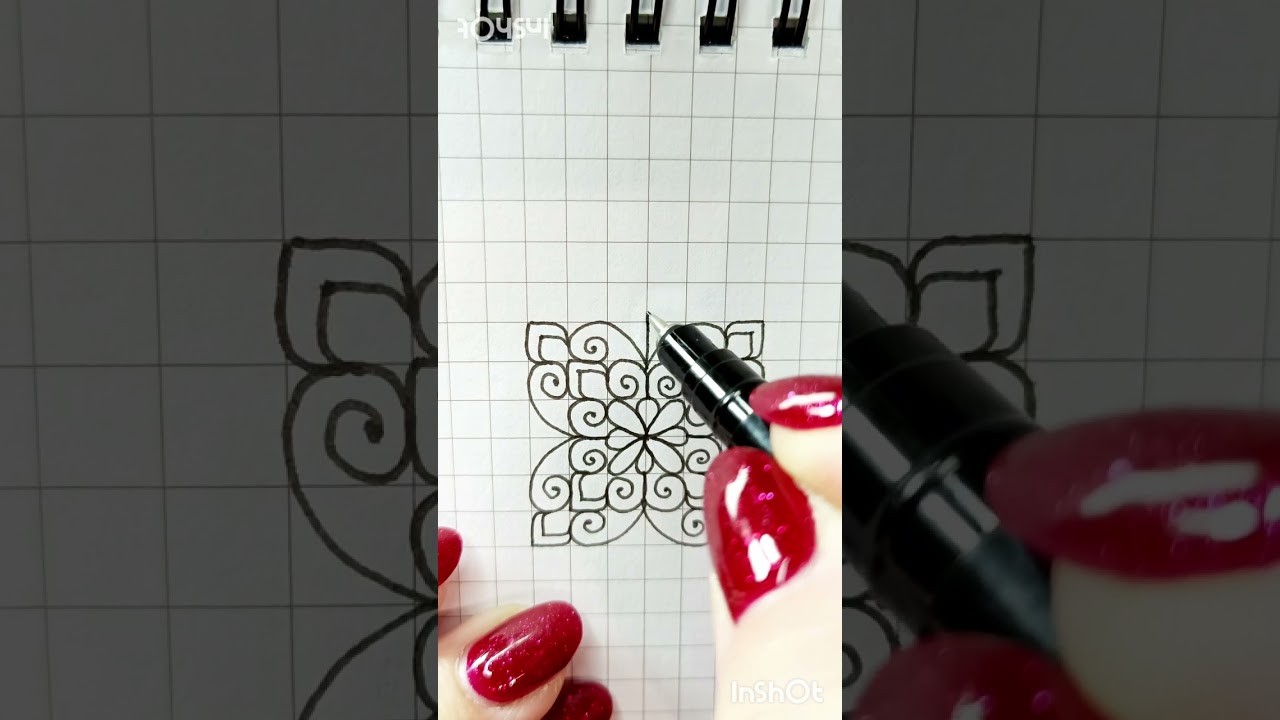 Легка та красива ідея визерунку для мандали. An easy and beautiful mandala pattern idea.