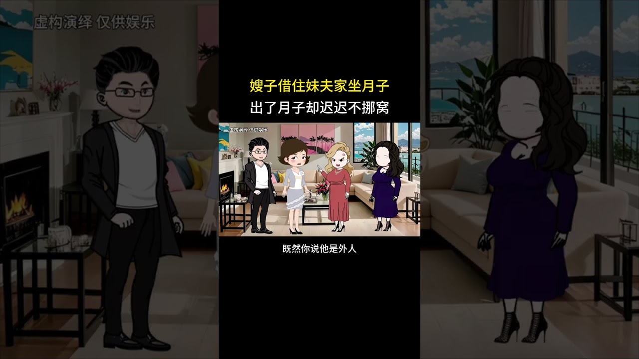 嫂子借住妹夫家坐月子，出了月子却迟迟不挪窝 