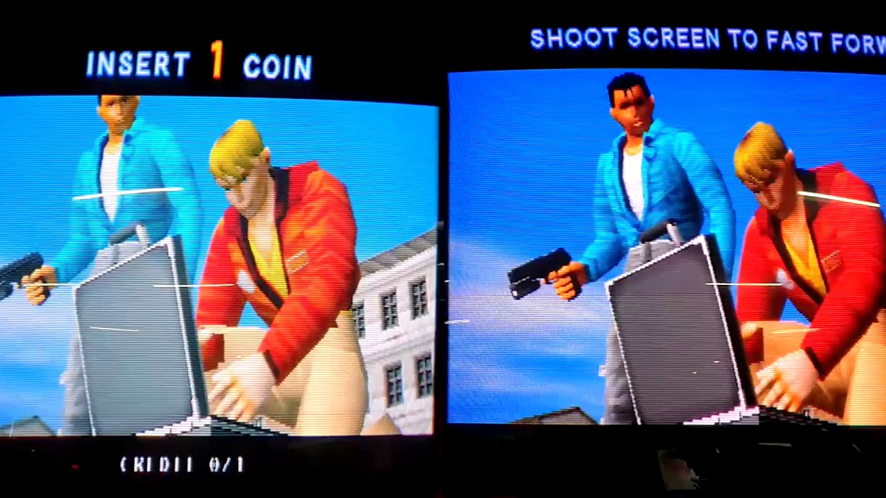 (19:9 Aspect) Time crisis 2 (Robert side) link play simulation