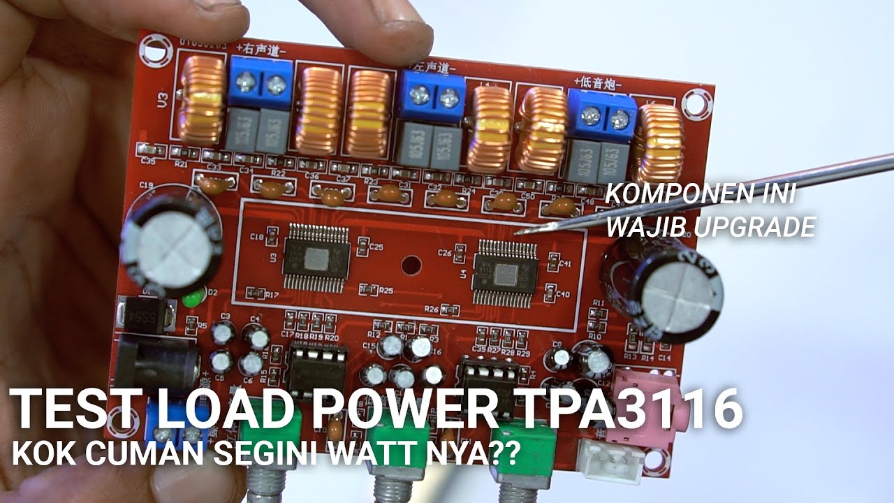 Test Power Amplifier TPA3116D2 2.1