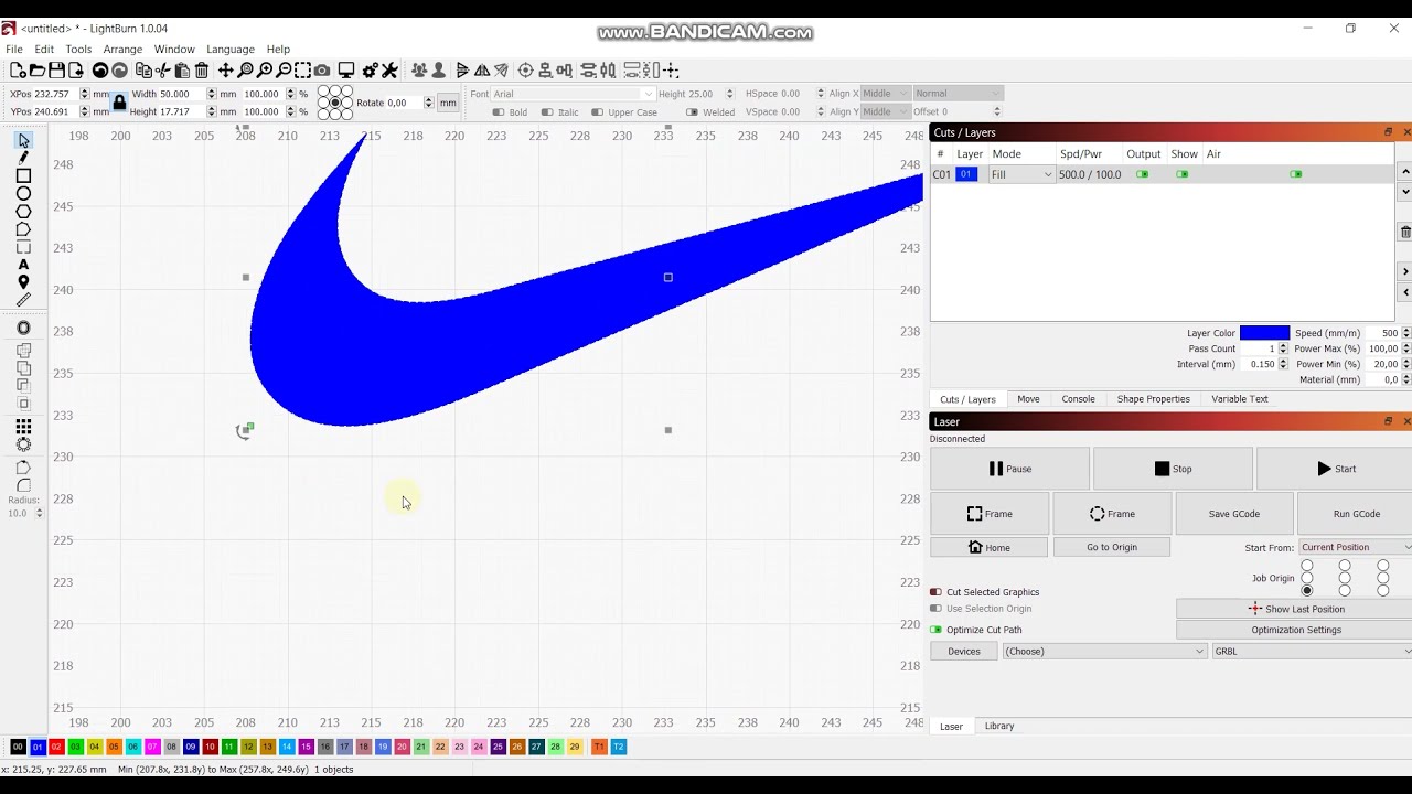 Getting started with LightBurn software - main features.