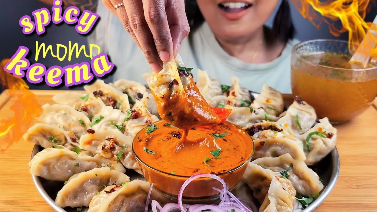 COOKING & EATING BIG MOMO CHALLENGE | PANEER MOMO RECIPE | KEEMA MOMO RECIPE | MOMO EATING ASMR