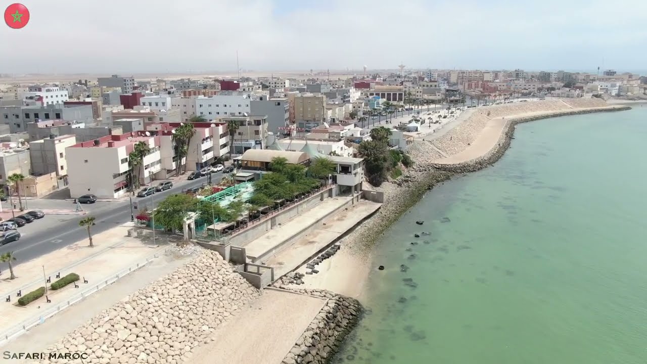 Dakhla vue du ciel   4K