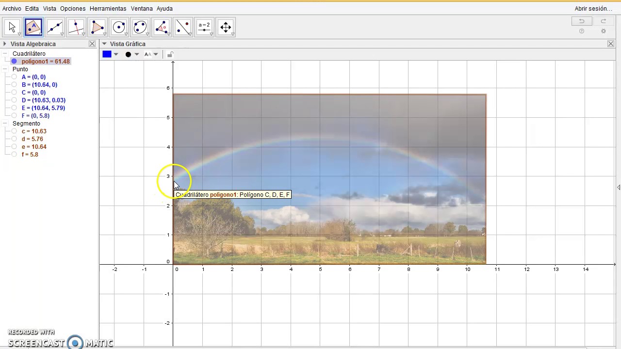 Funciones Polinómicas en imágenes o fotografías mediante GeoGebra