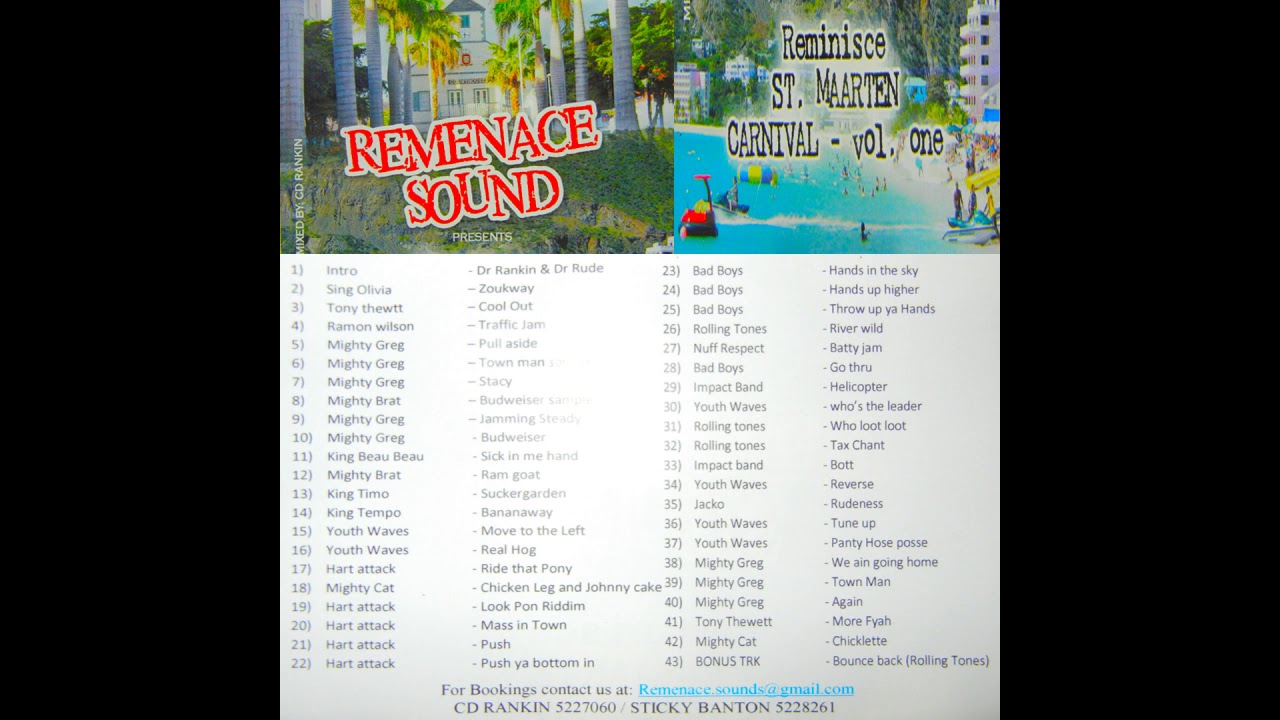 REMENACE SOUNDS SXM CARNIVAL SOCA VOL 1