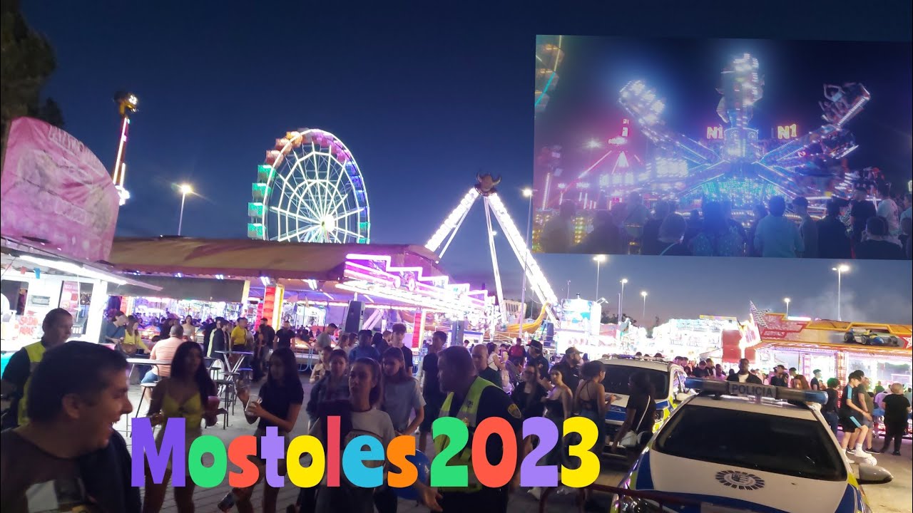 mostoles fiestas del 2 mayo musica y luces de una feria