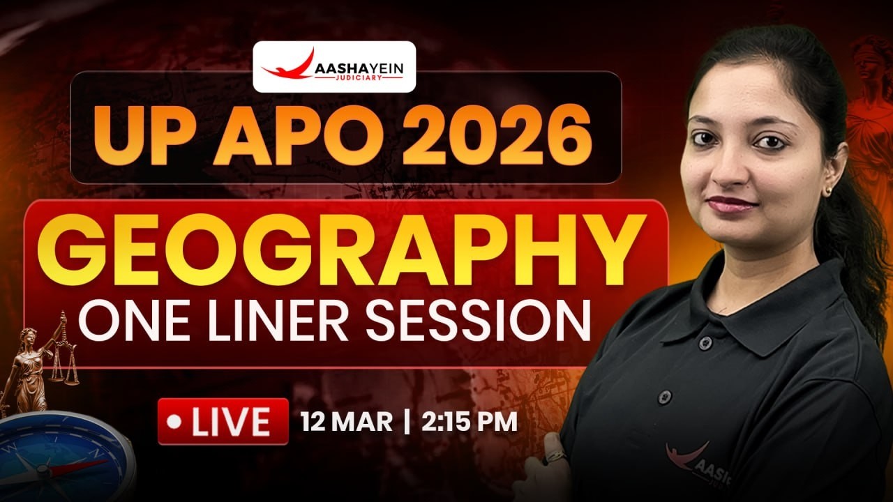 UP APO 2026 World Geography | Geography One Liner For UP APO Prelims | Aashayein Judiciary