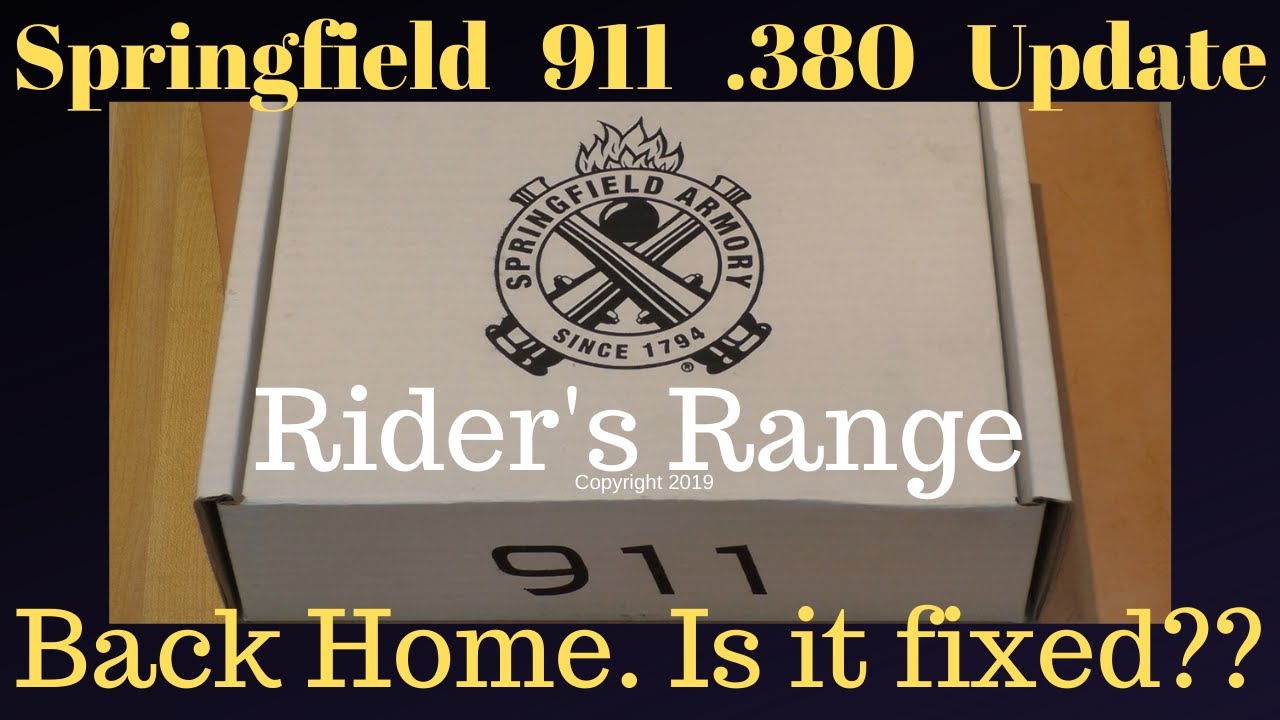 Springfield 911 .380 Update - Is It Fixed??