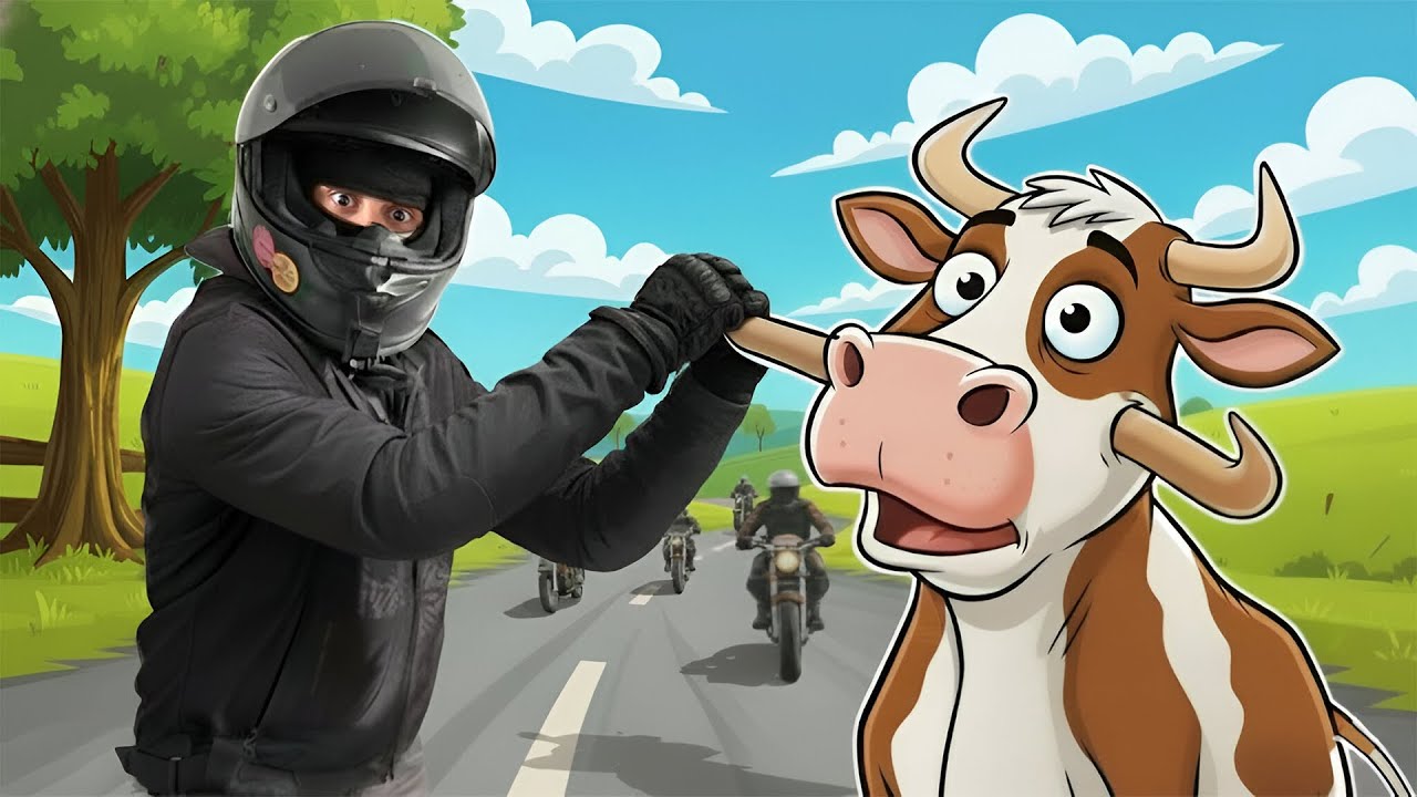 O VACA SARE INAINTEA NOASTRA! MERGEM SA NE DAM PE CURBE!