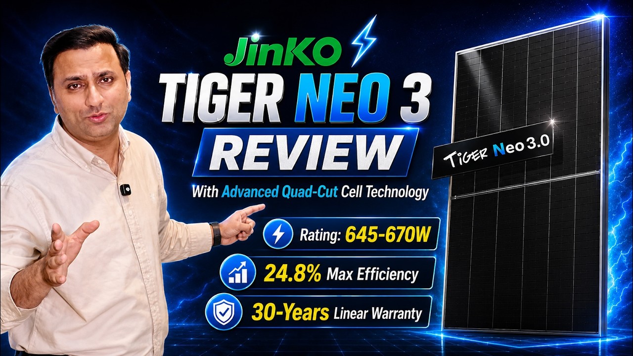 ⚡ Jinko Tiger Neo 3 | With Advanced Quad-Cut Cell Technology | 645-670W - 24.8% Max Efficiency