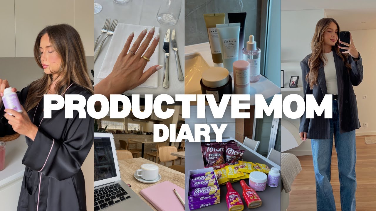 PRODUCTIVE MOM DIARY I how to stop negative thoughts, full skin & haircare, solo lunch