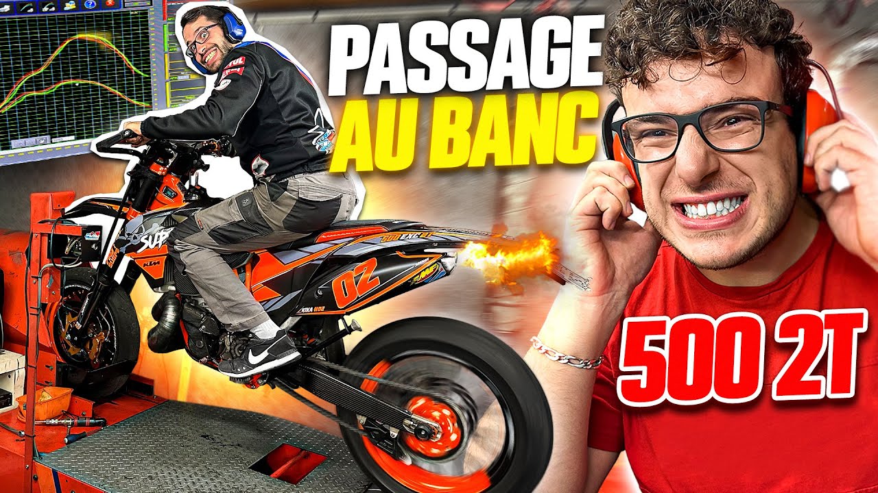 JE PASSE MON 500cc 2T AU BANC ! (Ça marche fort !)