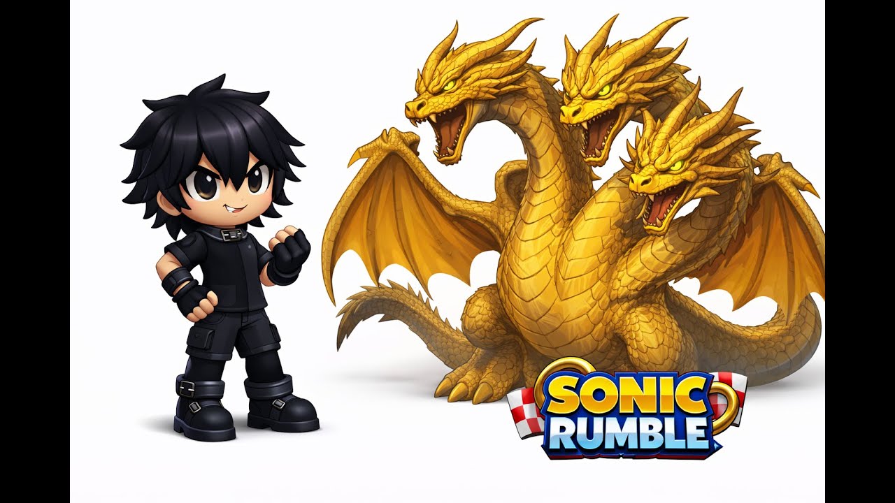 Desbloqueo a King ghidorah 😱🥶 /// Sonic Rumble X Godzilla!!!!