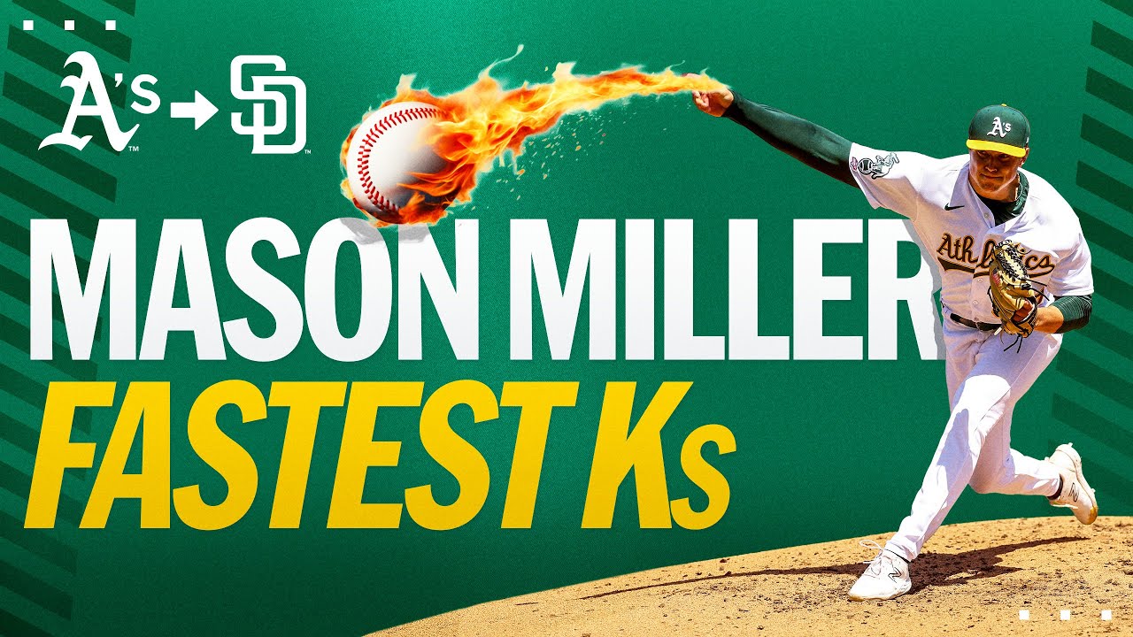 FLAMETHROWER! The fastest strikeout pitches of Mason Miller’s career! (New Padres reliever!)