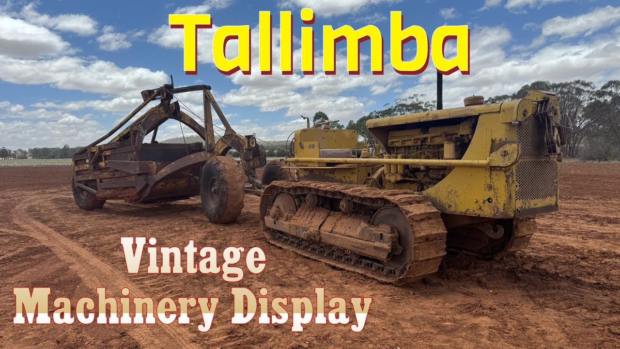 Tallimba Vintage Machinery Day- Antique Caterpillar Crawlers, Vintage Tractor Pull