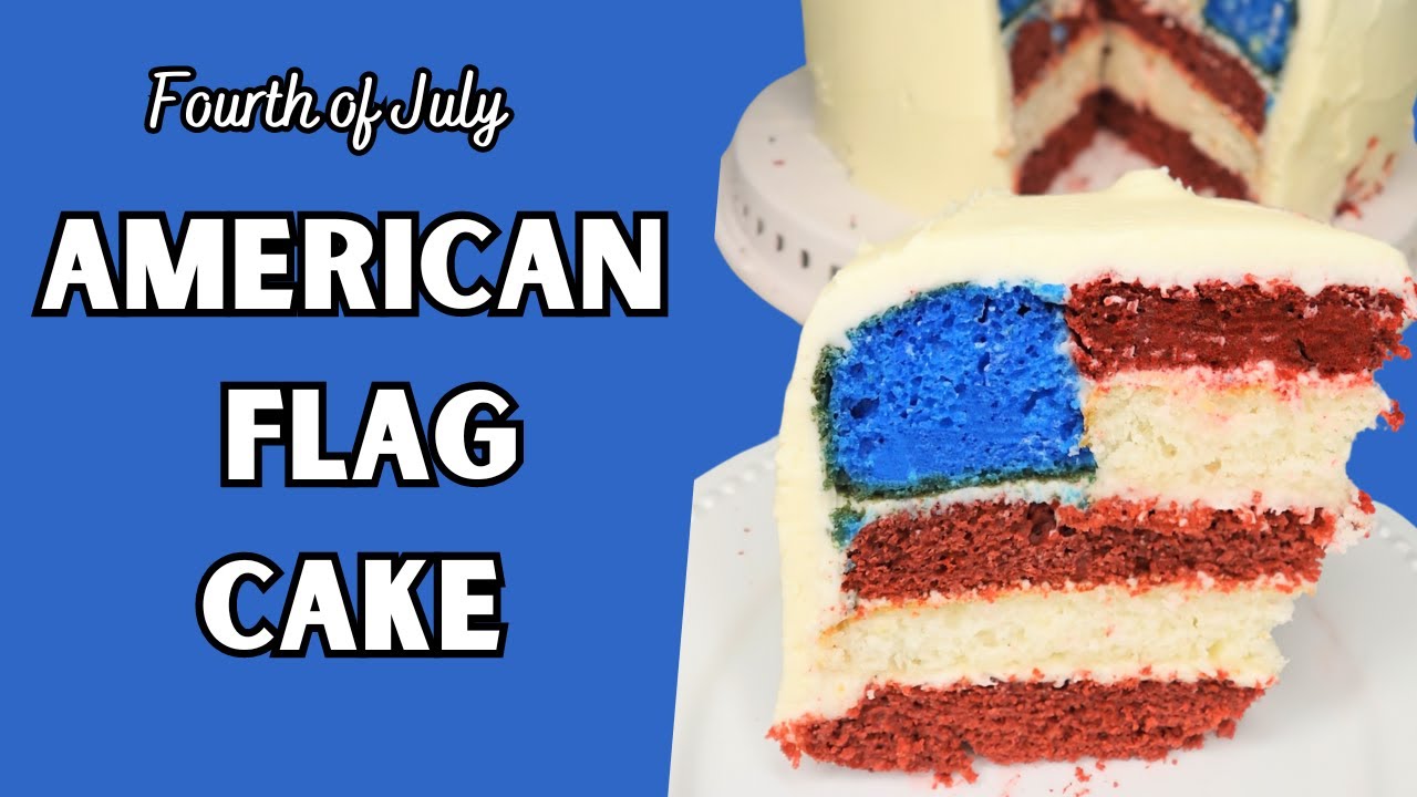 American Flag Cake | Fun Fourth of July Dessert!