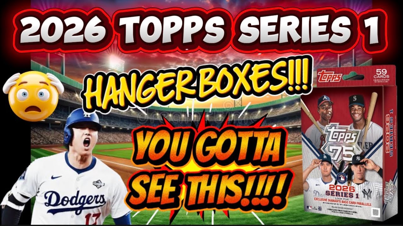 🚨2026 TOPPS SERIES 1 HANGER BOXES!💥HIT AN INSANE 1952 ROOKIE VARIATION + A MASSIVE ORANGE /25 BOMB!🔥