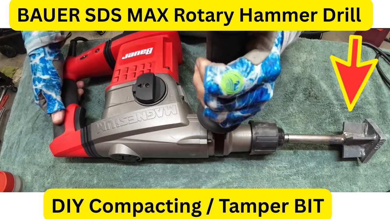 BAUER SDS MAX first use *PLUS* DIY tamper bit