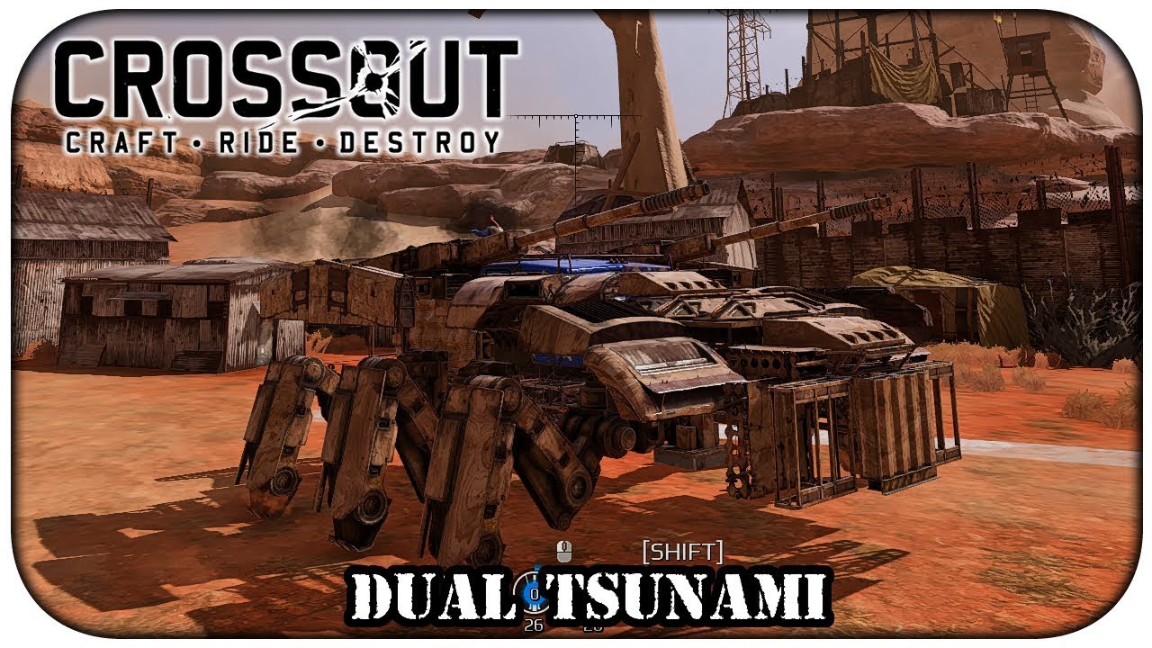 Crossout - Dual Tsunami como pata de aranha está bom? (Gameplay PT BR)