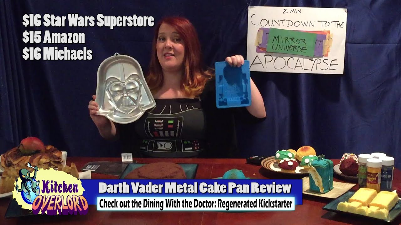 Darth Vader Metal Cake Pan: 2 Minute Geek Kitchen Gadget Reviews