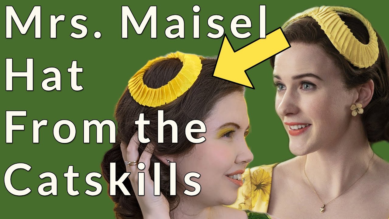 Make Mrs Maisel's Catskills Hat | Vintage Pleated Nautilus Infinity Ribbon Wire Frame Hat