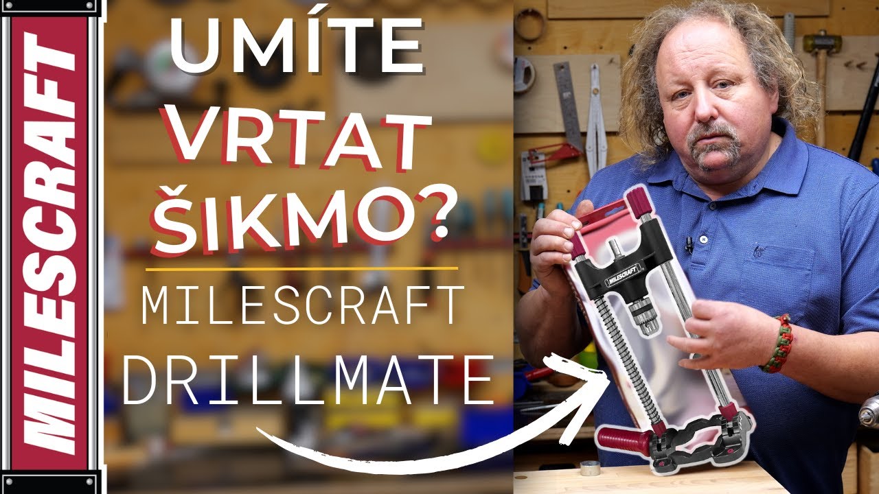 Milescraft Drillmate / Př&iacute;pravek pro vrt&aacute;n&iacute; kolmo i pod &uacute;hlem / Jak&eacute; jsou jeho v&yacute;hody? #lifehacks