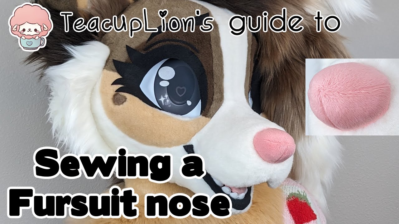 How to sew on a fursuit nose perfectly