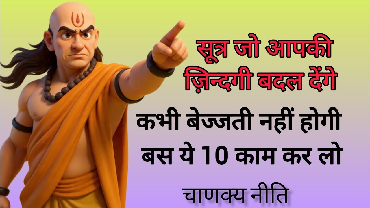 🔥 कभी बेज्जती नहीं होगी बस ये 10 काम कर लो | चाणक्य नीति के अमूल्य सूत्र | Life Changing Wisdom 🔥