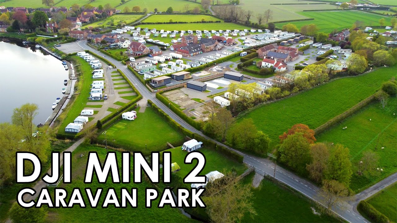 DJI MINI 2 | Caravan Park | Naburn | River Ouse | North Yorkshire | England UK | Drone Footage | 4K