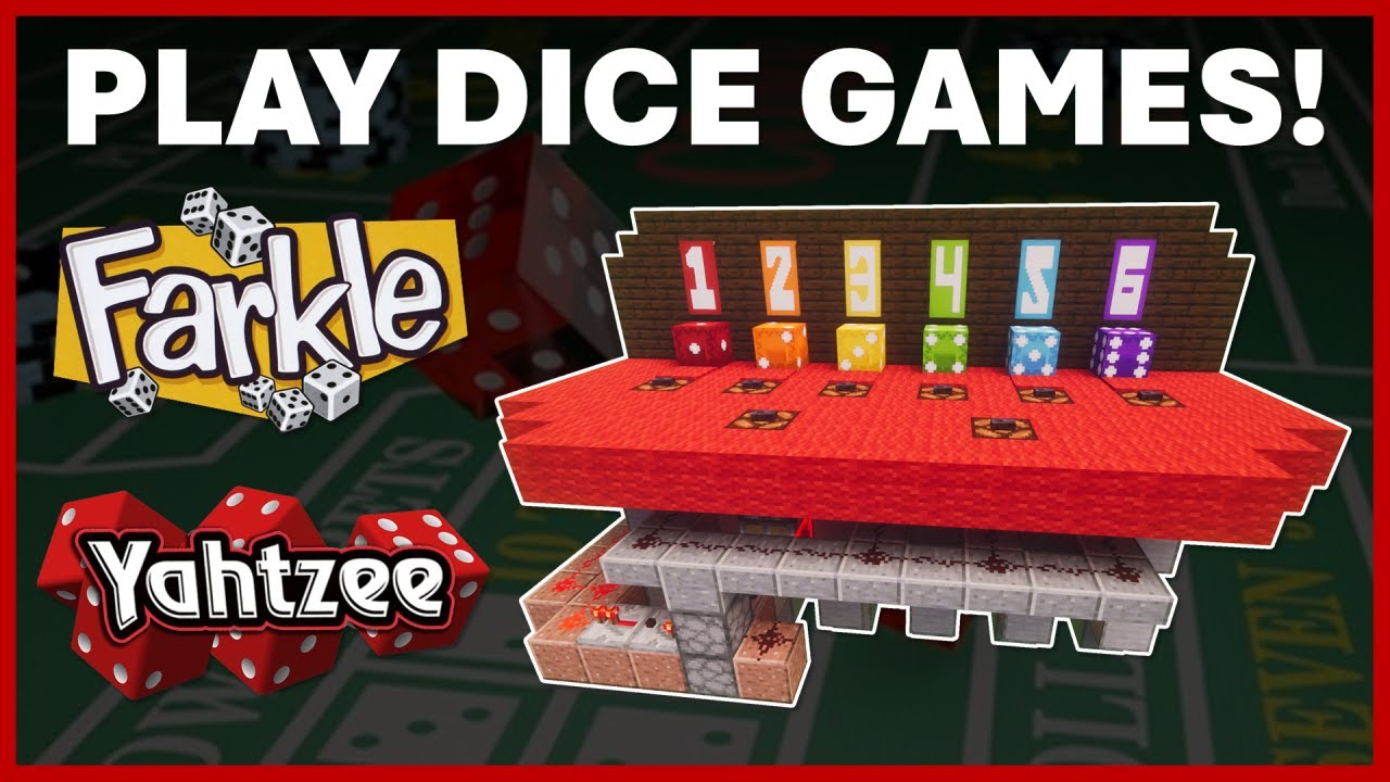 Система кубиков Redstone для Yahtzee/Farkle | Мини-игра Minecraft