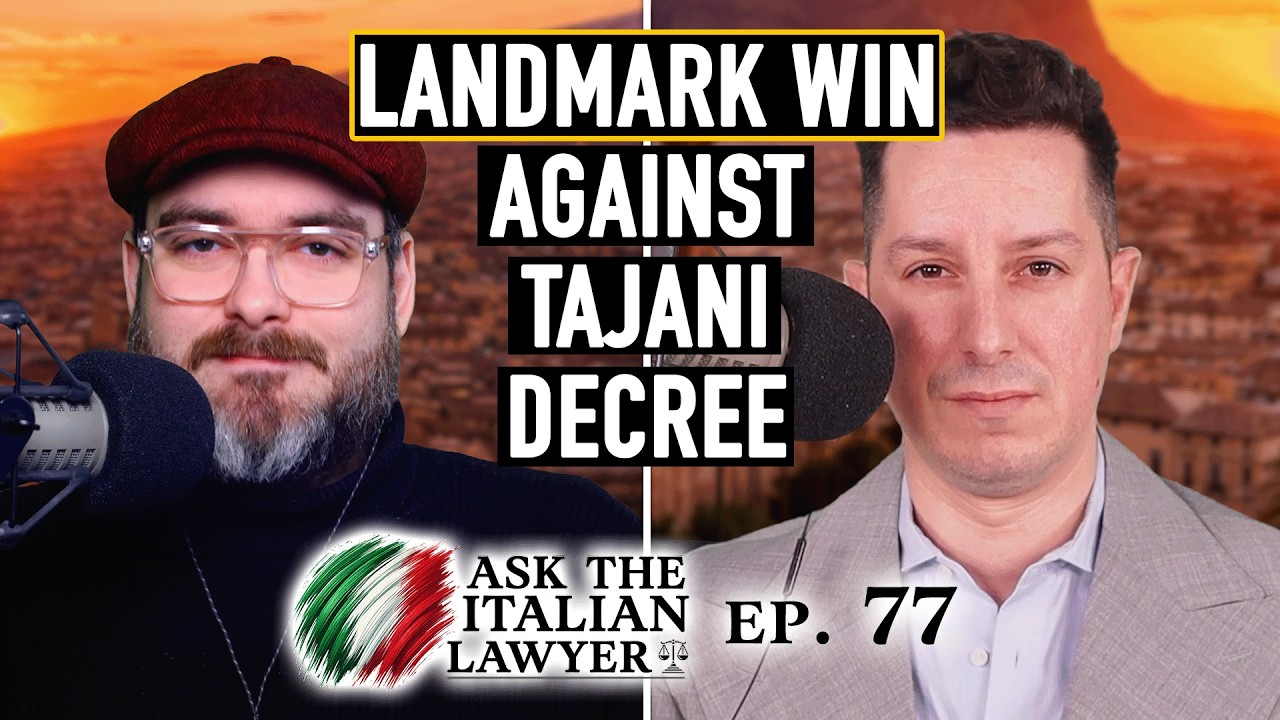 Landmark Win Against the Tajani Decree in Palermo for Italian Citizenship by Descent