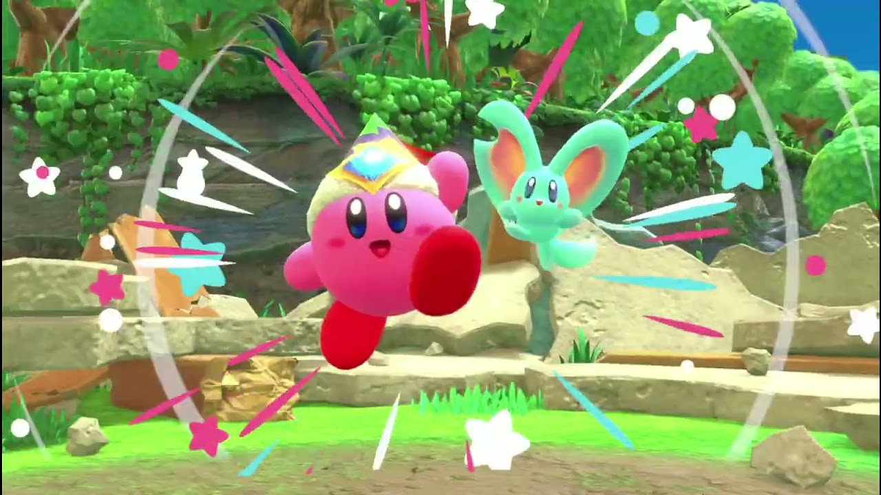 Kirby y la tierra olvidada (Español) de Nintendo Switch. Cooperativo. Parte 1: Valle Edificado